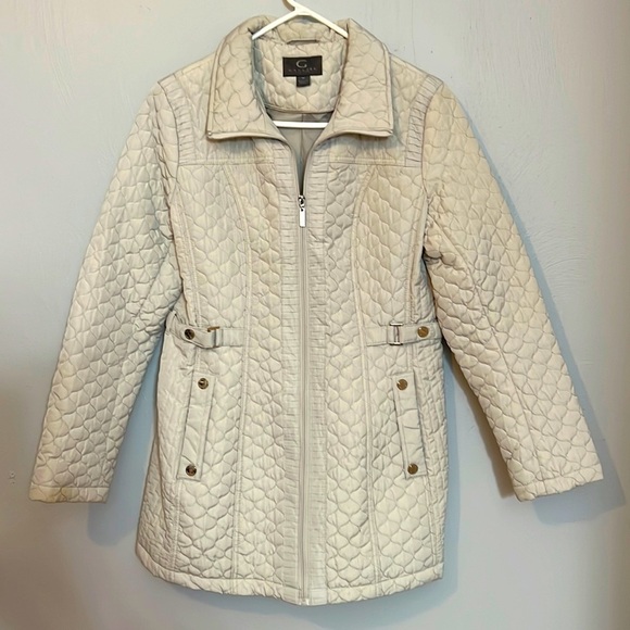 Galley - Silver / White Womens Coat - Medium - Picture 1 of 11